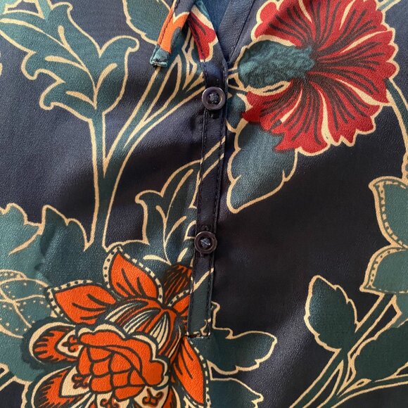 GAP Blue Floral Shift Dress sz S - Picture 7 of 10